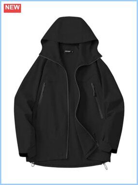 Women's Waterproof Rain Jacket Hooded Lightweight Windbreaker
